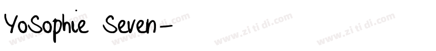 YoSophie Seven字体转换